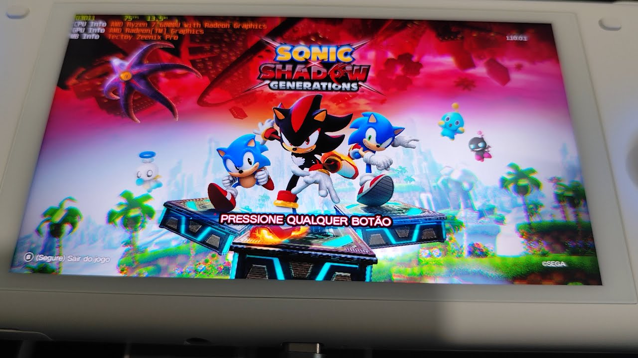 Sonic X Shadow Generations no Zeenix Pro