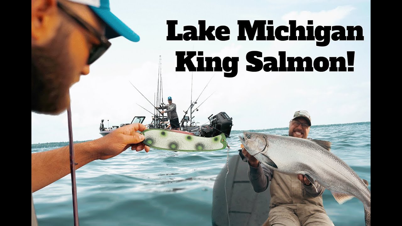 Battling Lake Michigan King Salmon!