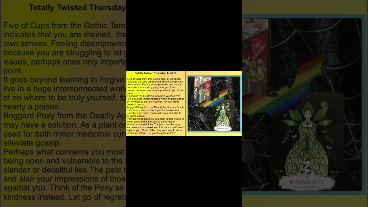 TFT: Tarot for Today - Totally Twisted Thursday, April 16, 2026 #dailytarot #tarot #tarotcards