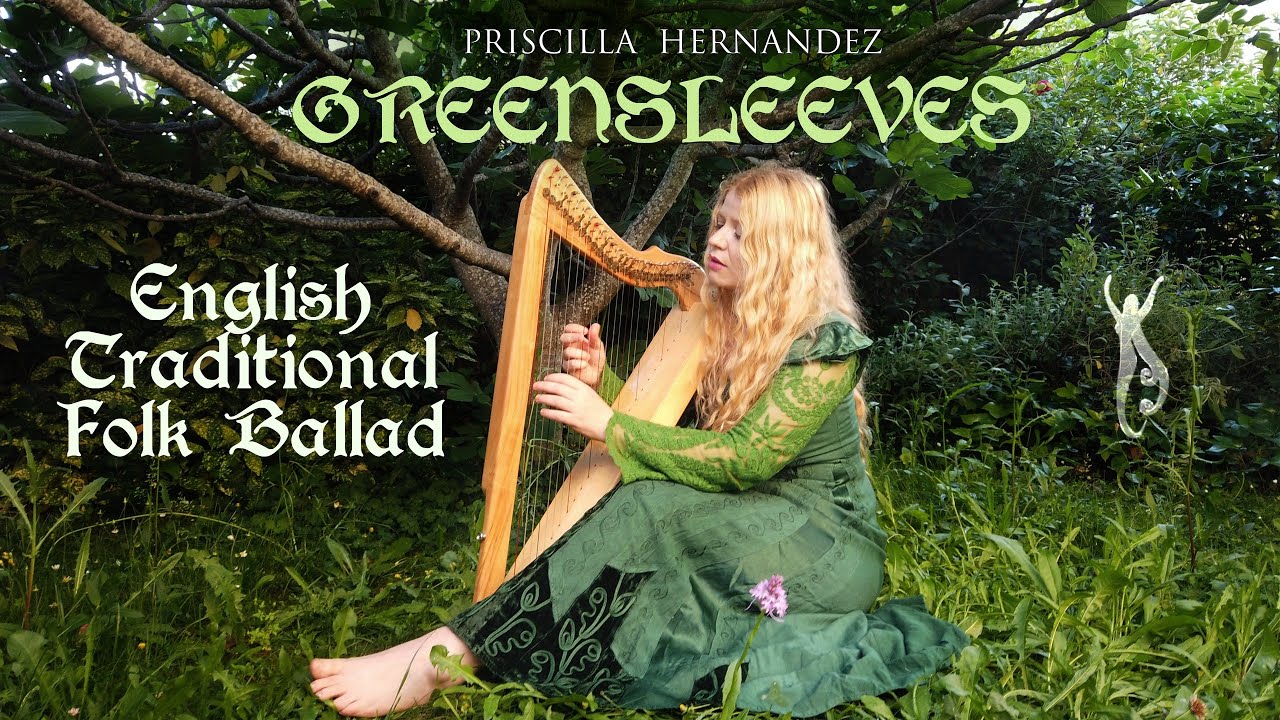 Priscilla Hernandez - Greensleeves (English Traditional Ballad) - Voice, harp and hammered dulcimer
