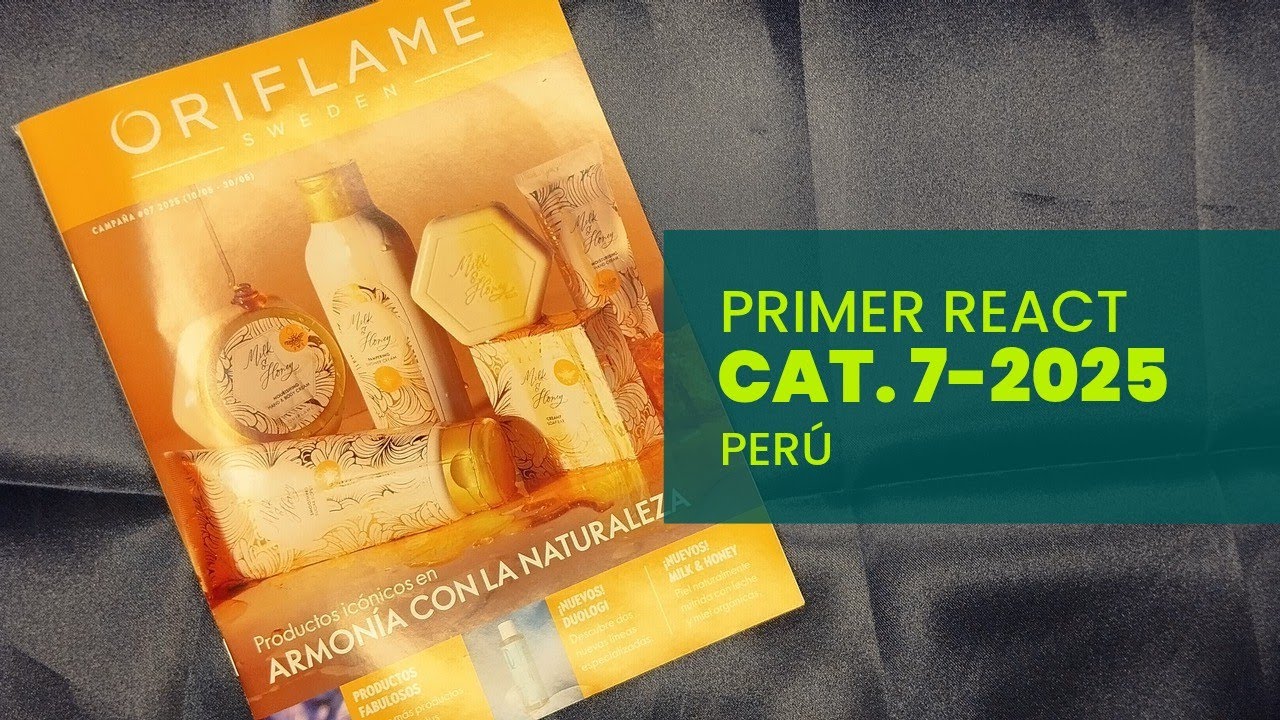 Primer React | Catálogo 7-2025 Oriflame Perú