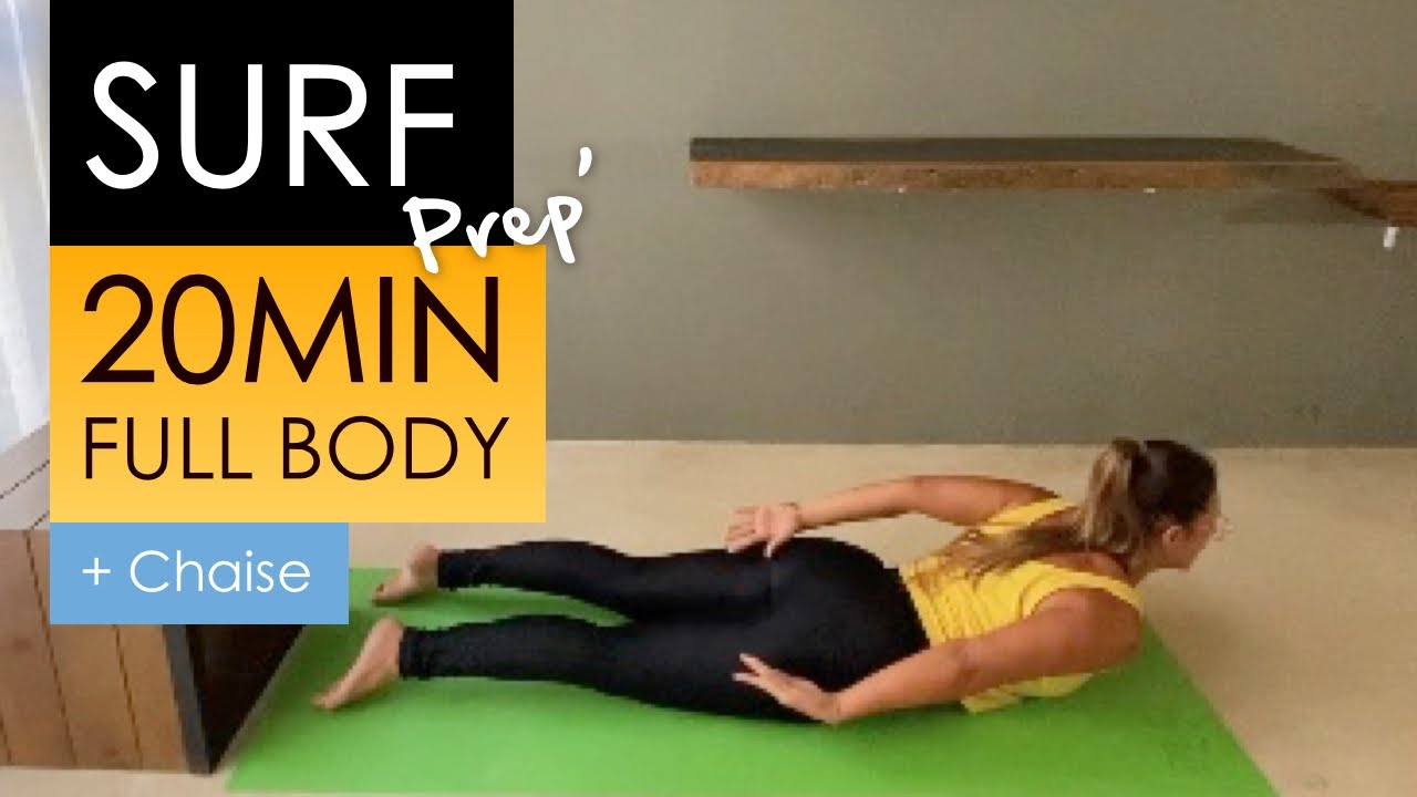 20 MIN PRÉPARATION POUR LE SURF // À la maison // Avec une chaise