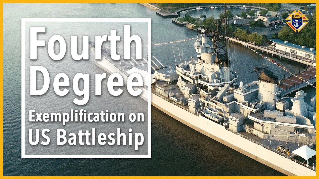Fourth Degree Exemplification on US Battleship