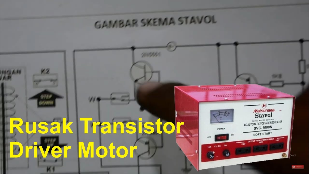 Memperbaiki stabiliser Matsunaga 1000N, tidak bisa menstabilkan tegangan