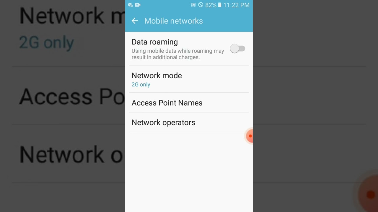 How Change Network Mode In Android Devices
