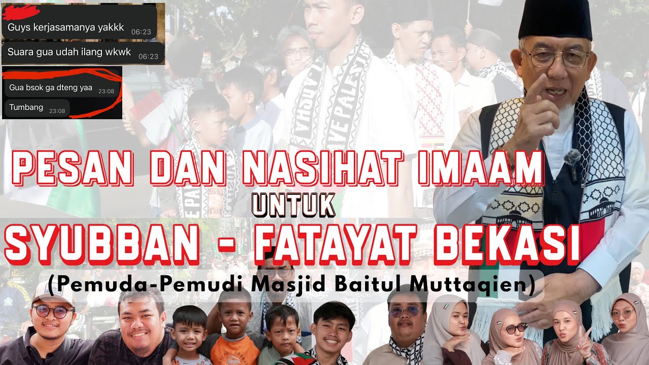 Pesan Khusus Untuk Syubban-Fatayat Bekasi | Imaam Yakhsyallah Mansur