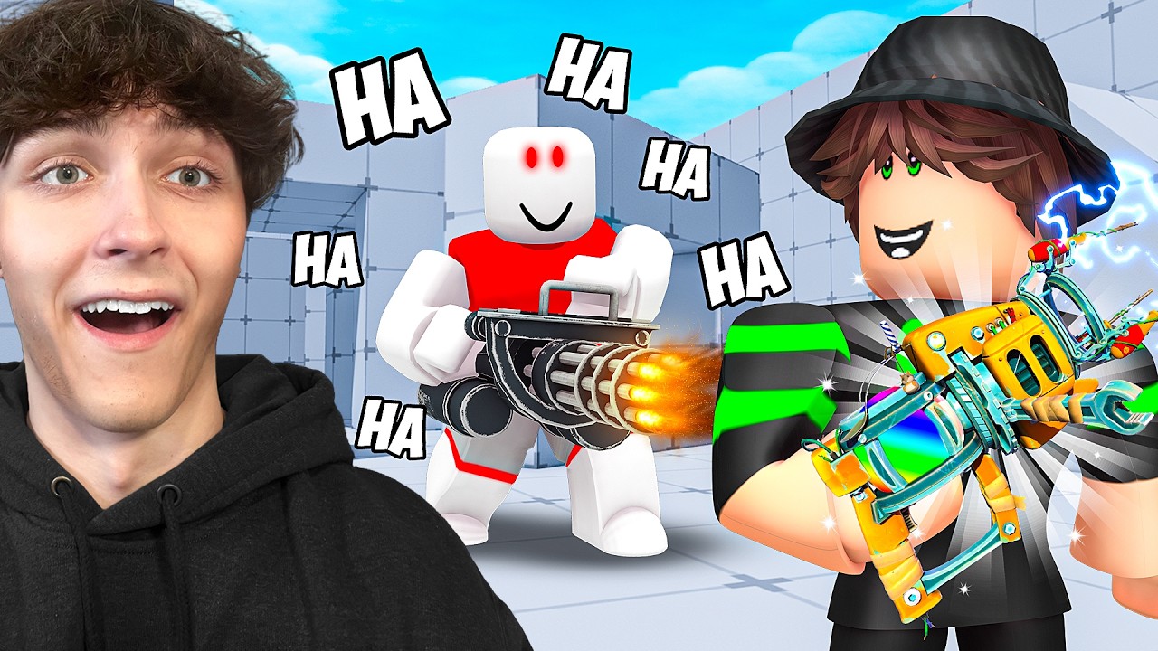 I Pretended to be a NOOB in Roblox RIVALS, Then used OVERPOWERED GUNS!