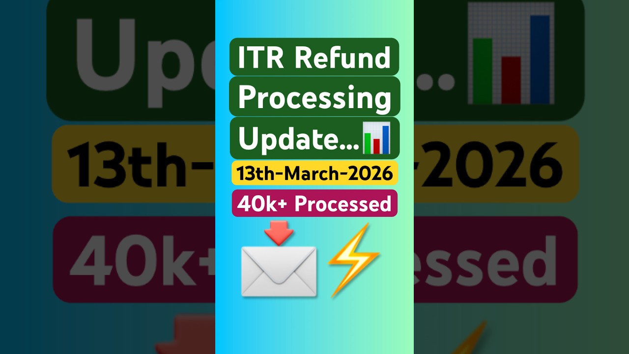 ITR Refund Processing Latest Update | Refund Not processed ? Refund Not  Received? #shorts