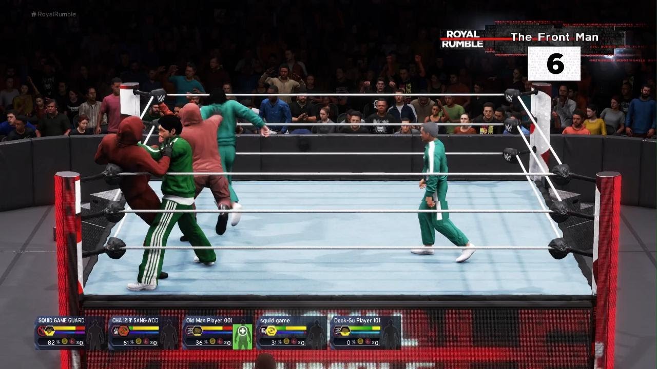 Squid game wwe 2k20 royalrumble