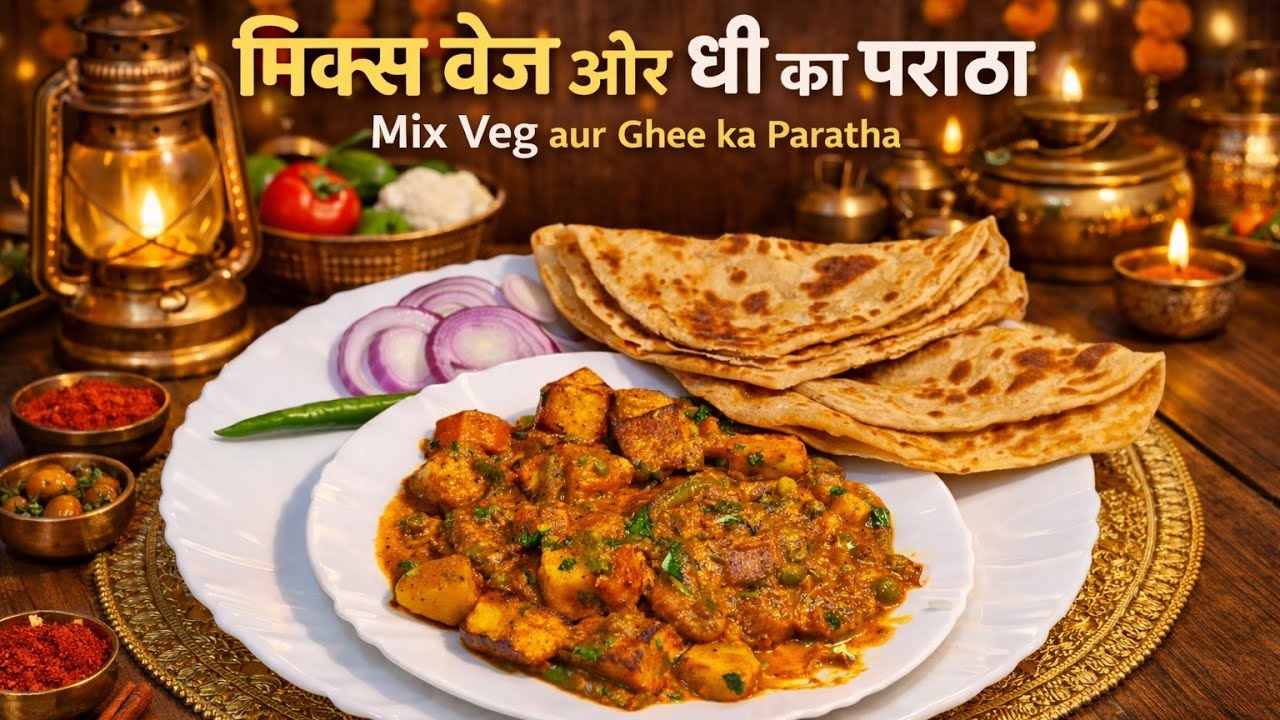 Mix Veg Ghee Paratha Recipe | ”“Soft & Crispy Mix Veg Ghee Paratha | बच्चों और बड़ों का फेवरेट”