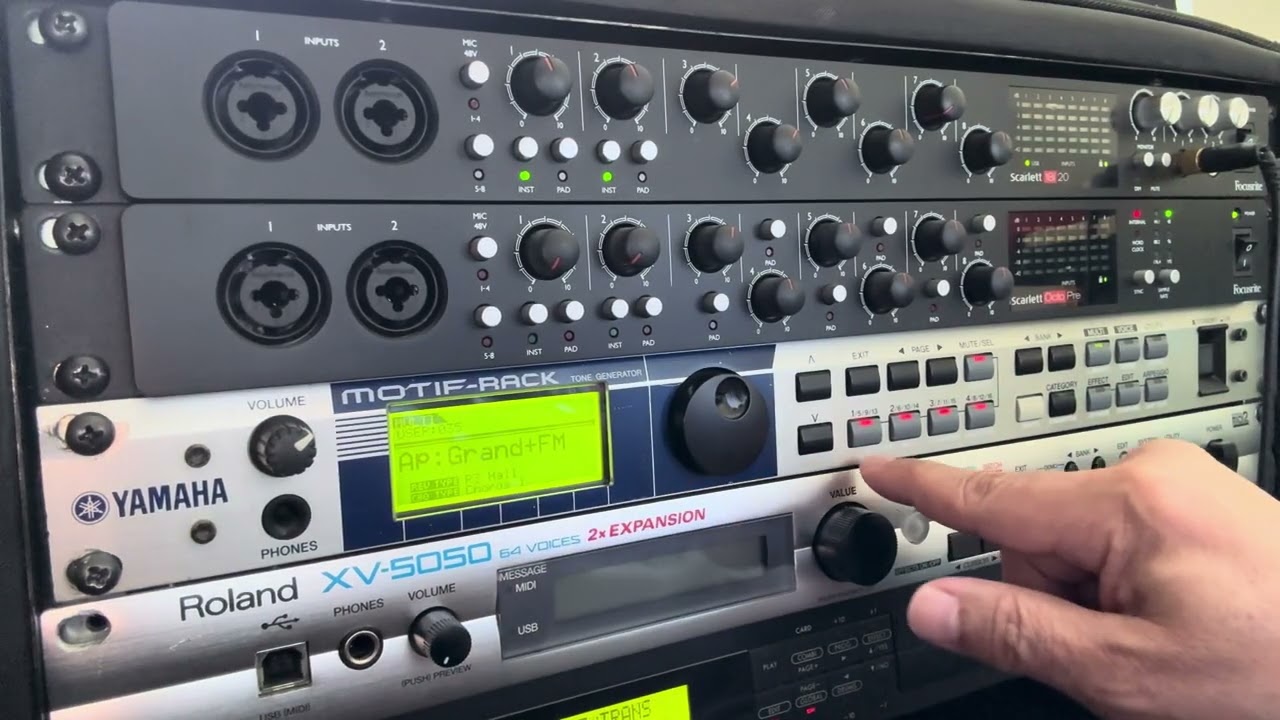 How to make multi layer combination sound patches in Yamaha Motif Rack 