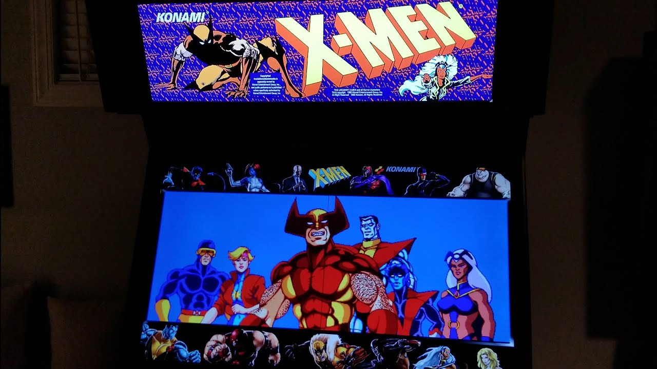 X-Men Arcade Cabinet MAME Playthrough w/ Hypermarquee