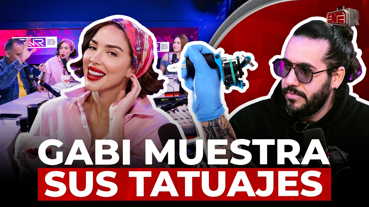 GABI DESANGLES MUESTRA SUS TATUAJES JUNTO AL TATUADOR DARLING MOHAMED
