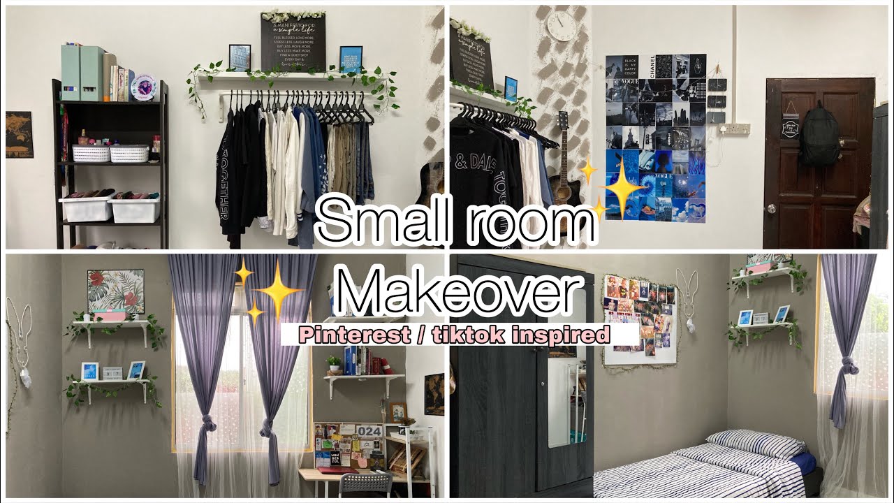 EXTREME ROOM MAKEOVER 2021 || Malaysia ||  aesthetic tiktok & Pinterest inspired bedroom