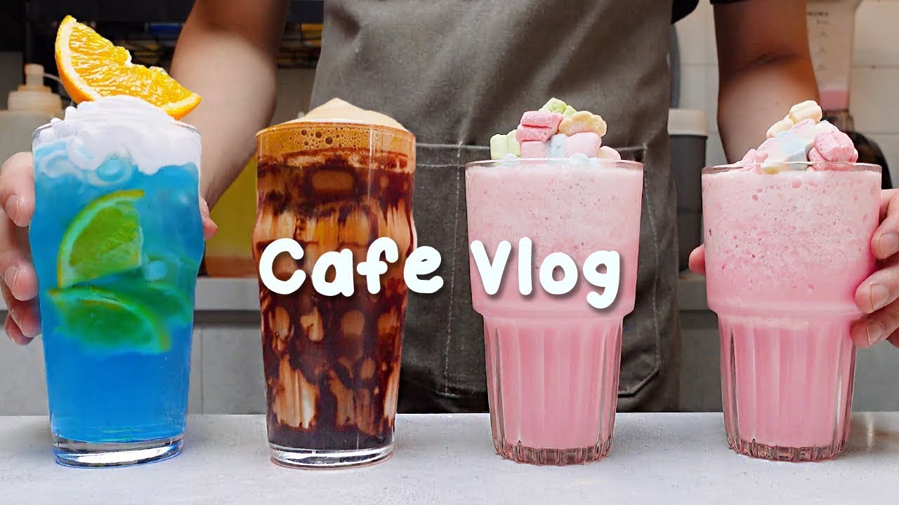 💕편안한 주말 1시간 모아보기🌸지치고 힘들 땐 음료 ASMR로 힐링해요 카페 브이로그 1 hour Cafe Vlog ASMR Tasty Coffee