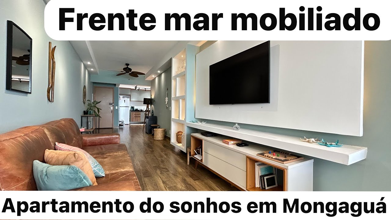 Apartamento à venda Frente Mar em Mongaguá | Mobiliado, 3 Dorms e Vista Incrível!