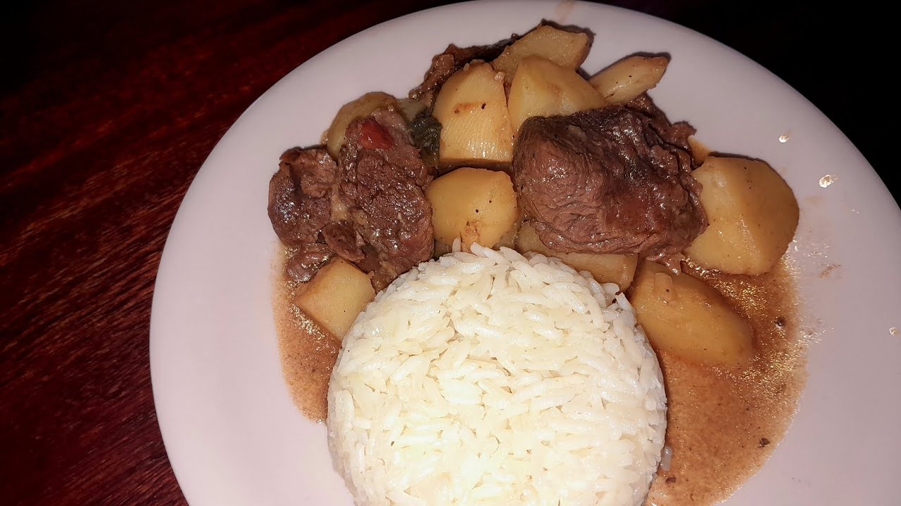 Estofado de res con papas 