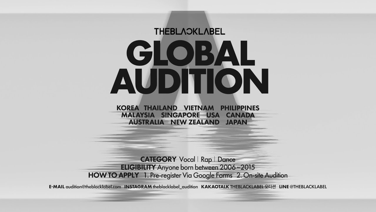 THEBLACKLABEL GLOBAL AUDITION