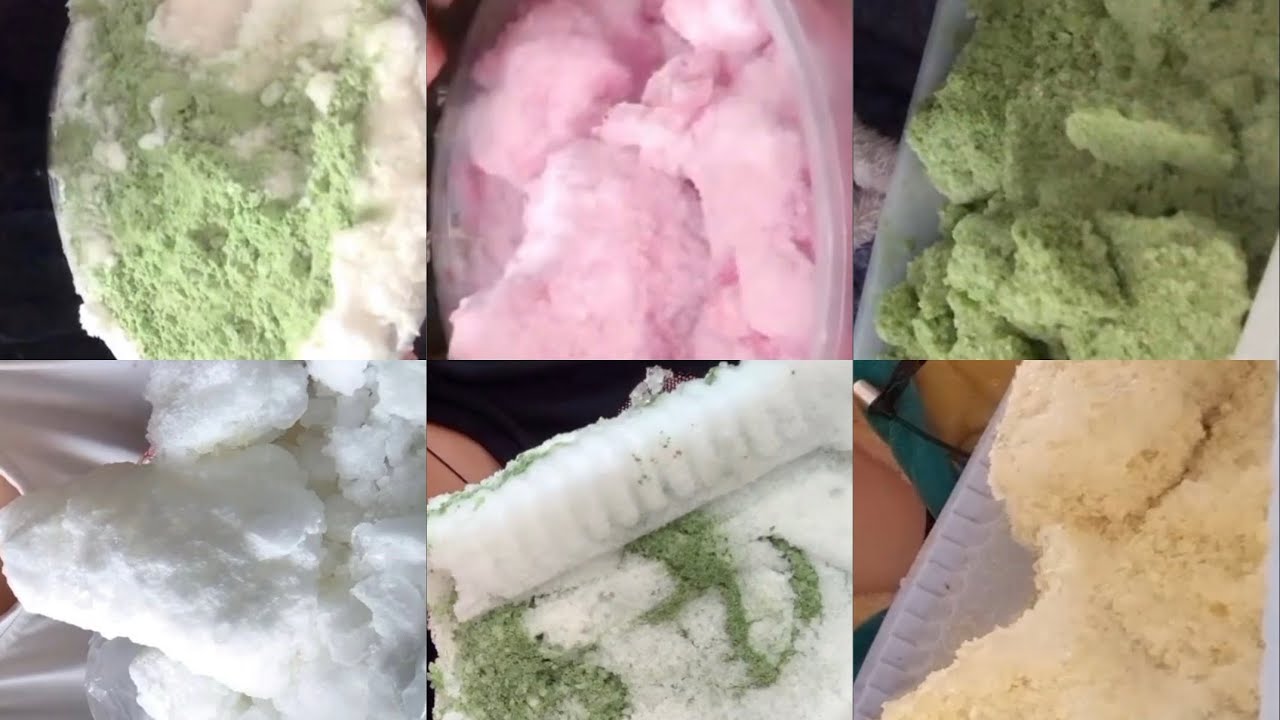 KAWI UPP RANDOM ICE EATERS AMAZING COMPILATION OF EATING ICE 🩵