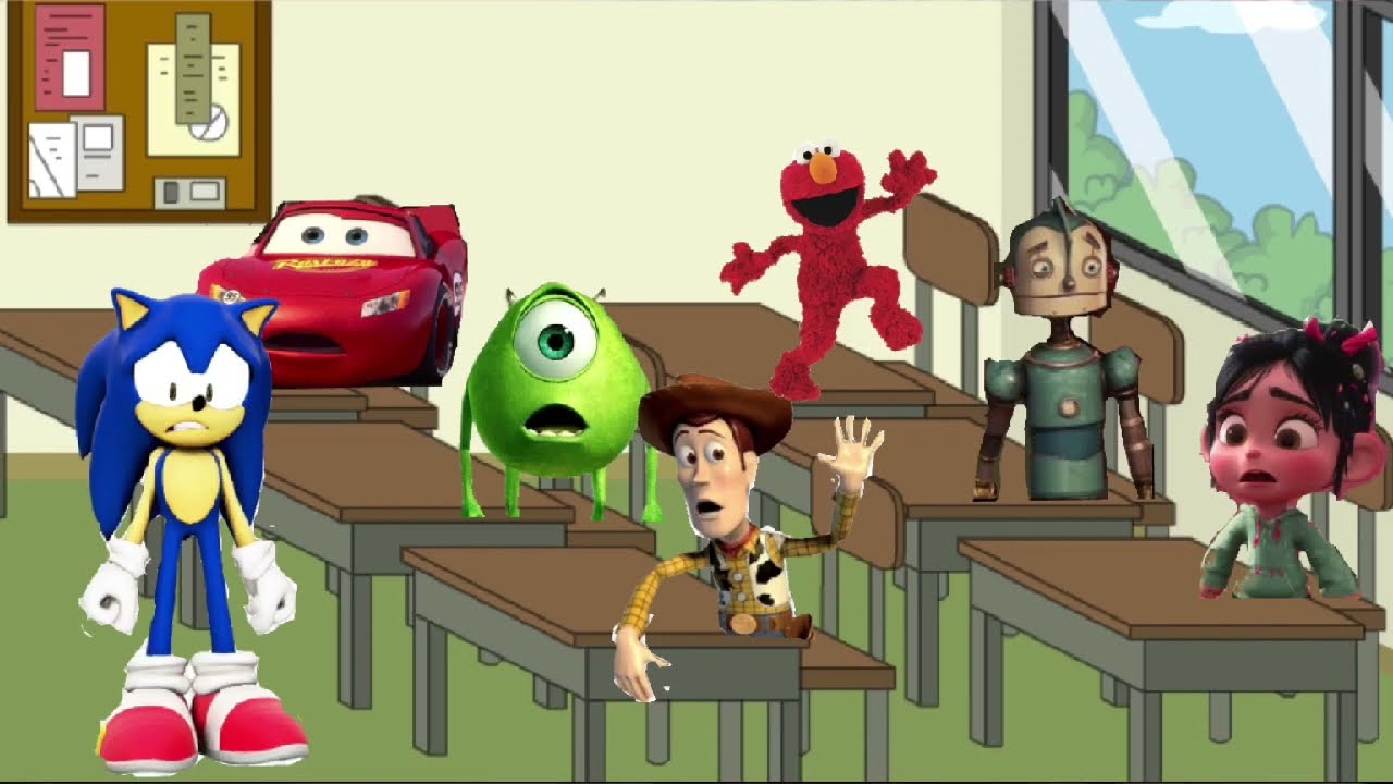 Elmo sings his Elmo’s world song in class and gets grounded
