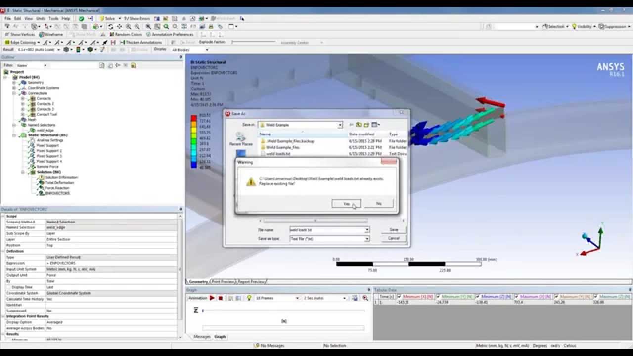 Mallett Tech Tip - Extracting Nodal Forces or Weld Forces
