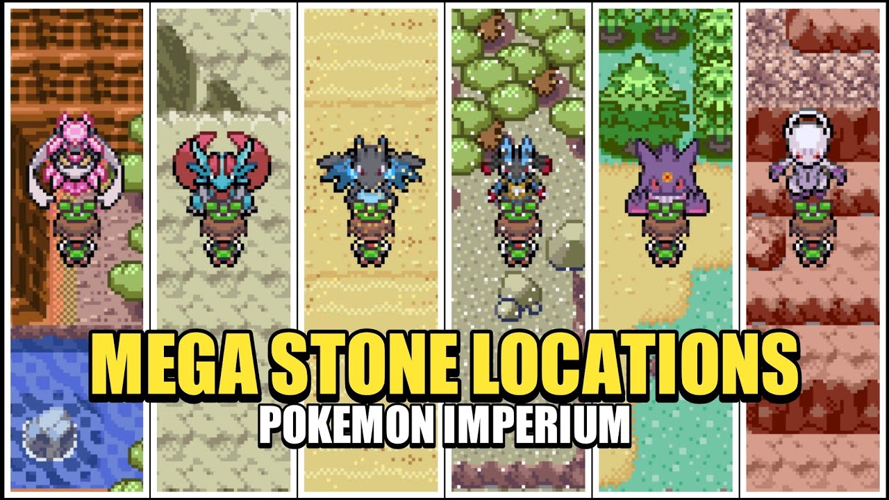 Pokemon Imperium v1.1 - All Mega Stone Locations