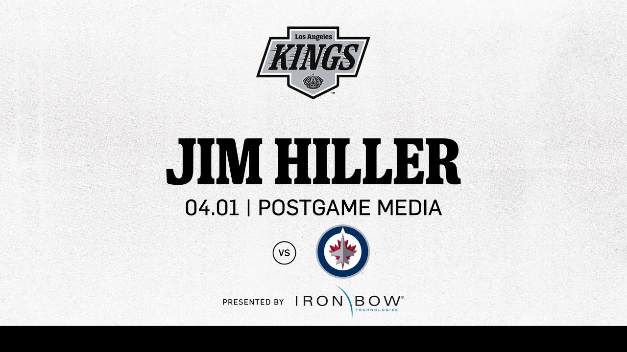 Head Coach Jim Hiller | 04.01 LA Kings Beat the Winnipeg Jets | Postgame Media