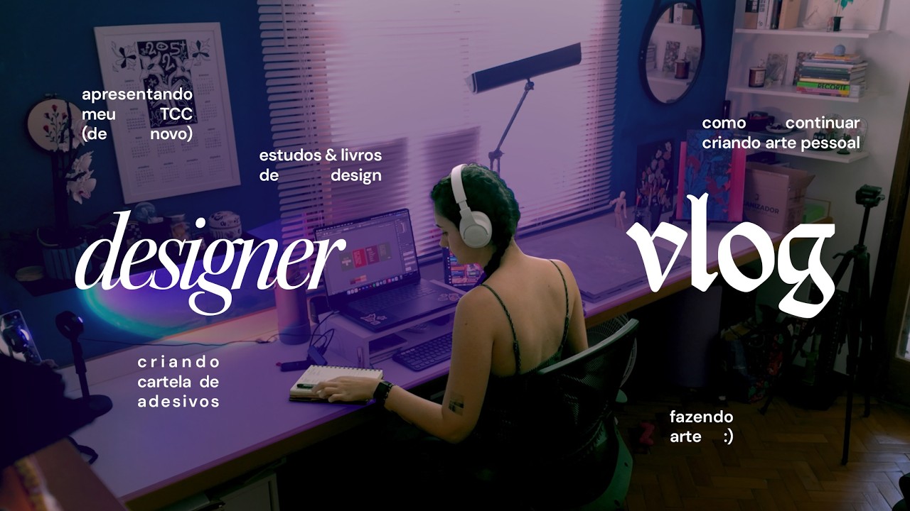 voltando a estudar design e apresentando meu estúdio de direção de arte por aí ✷ vlog de estúdio 31
