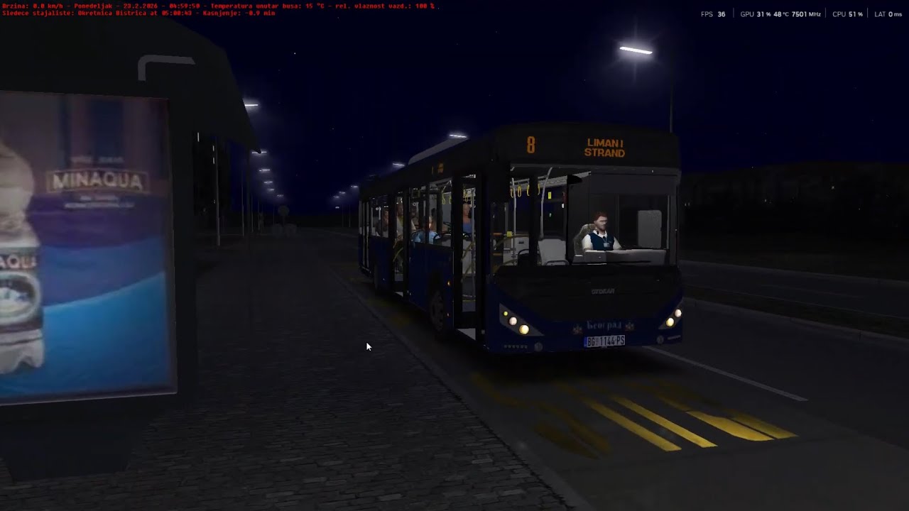 OMSI 2 Novi Sad Line 8 ( LIMAN I -STRAND )