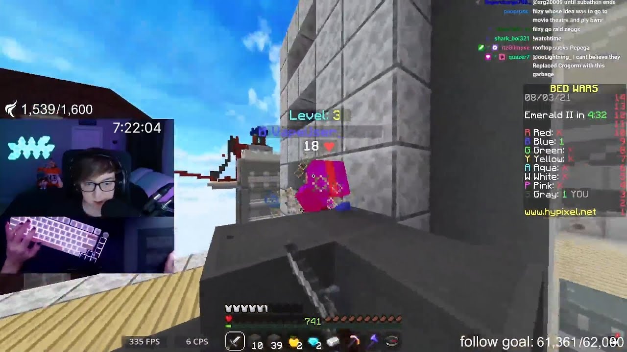 Fiizy Craziest Half Heart Clutch in Bedwars...