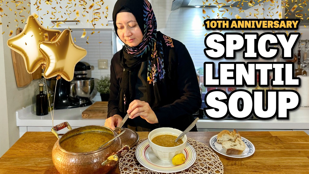 Сытный чечевичный суп от архивов до наших дней ❤️🌶️ 10 лет! То же сердце, новые повороты!
