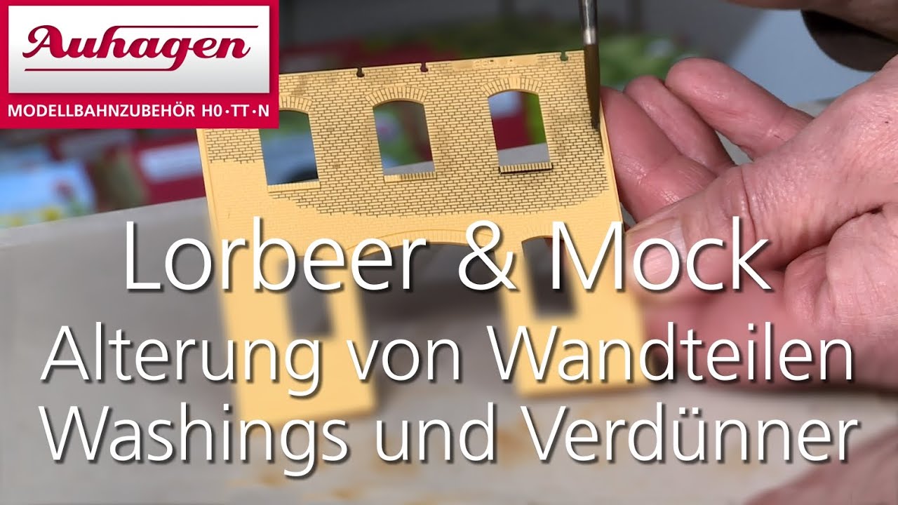Lorbeer & Mock - Washings auf Verd&uuml;nnerbasis - Alterung von BKS-Wandteilen