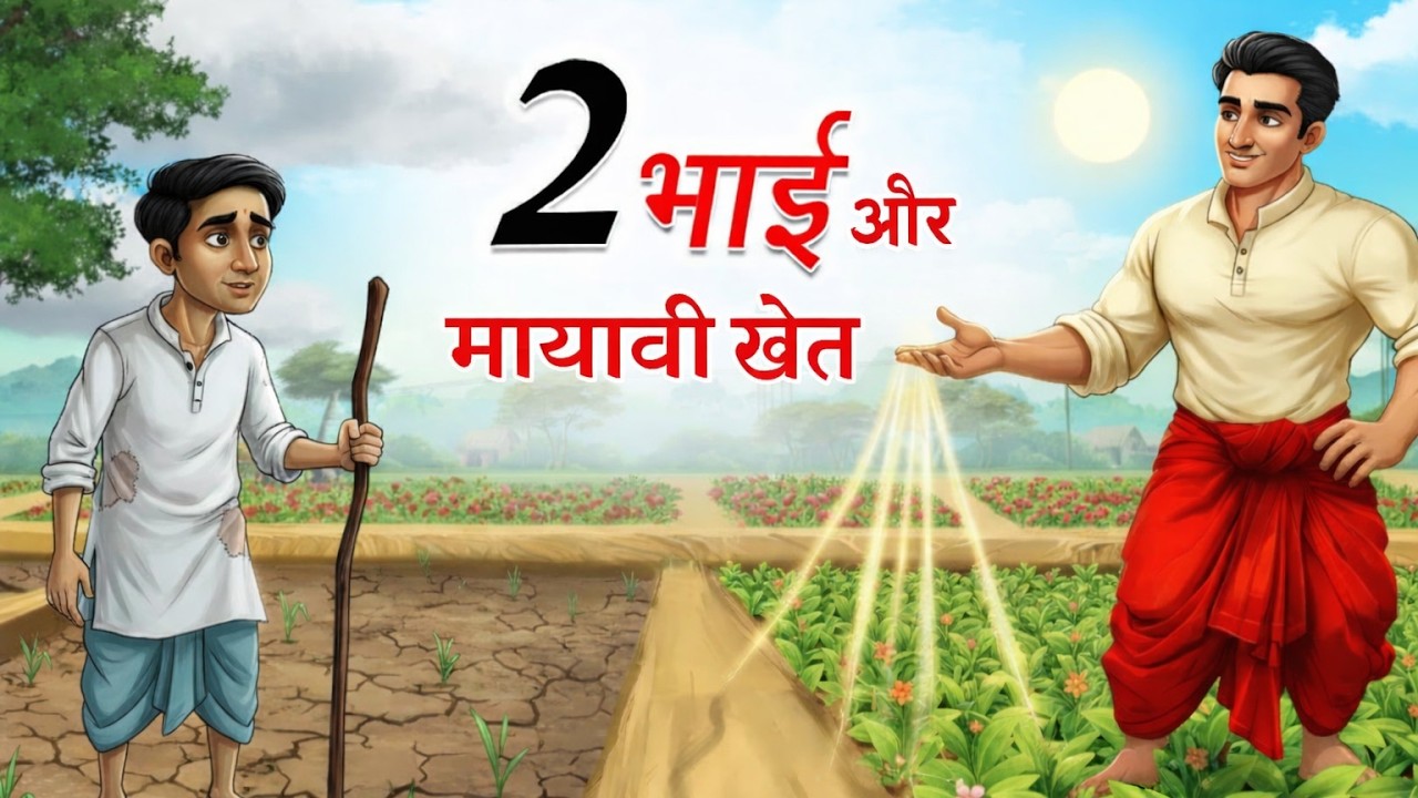 दो भाई और मायावी खेत  | Hindi Story | Hindi Moral Stories New | Cartoon Story | Hindi Kahaniya |