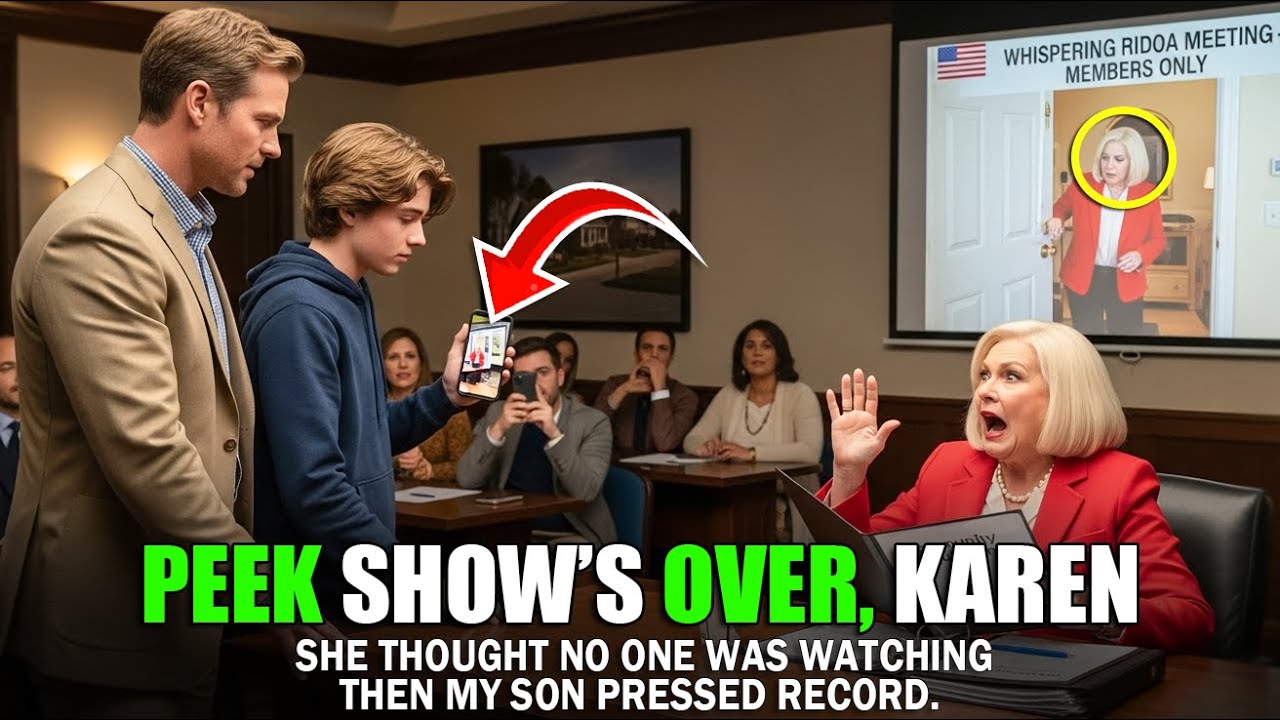 HOA Karen Thought It Was Just a Quick Peek—Until My Son Pressed Record