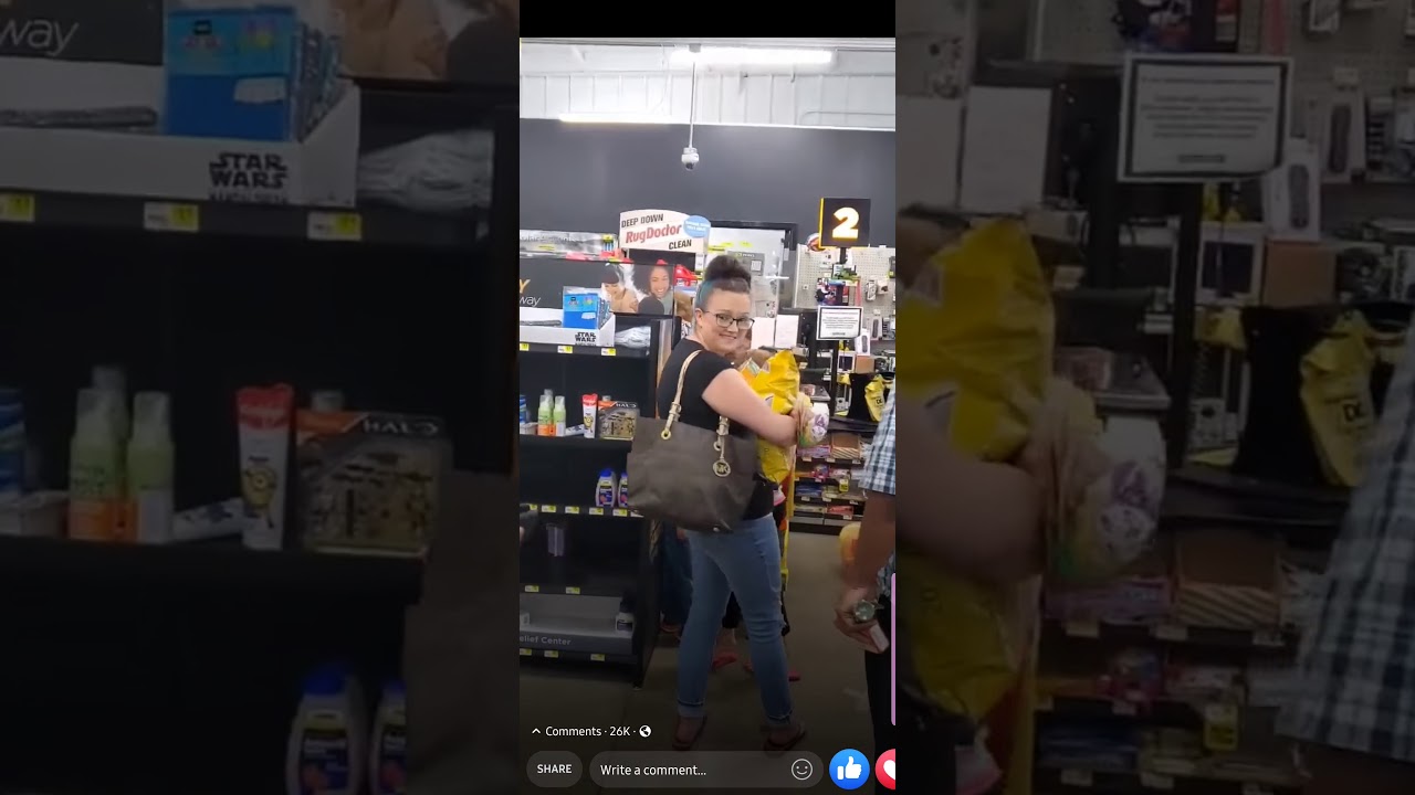 Dollar general cashier blows up on customer