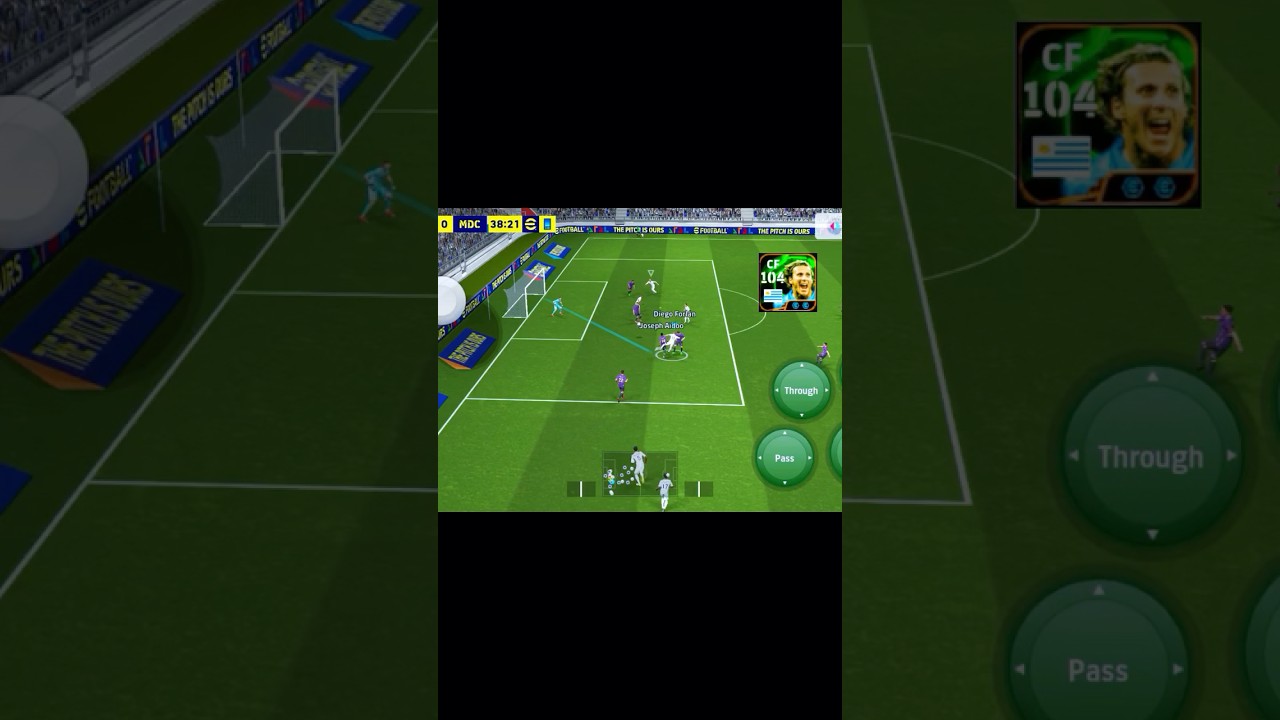 Diego Forlan tutorial shot #efootball #efootball #pes #mobile #2025