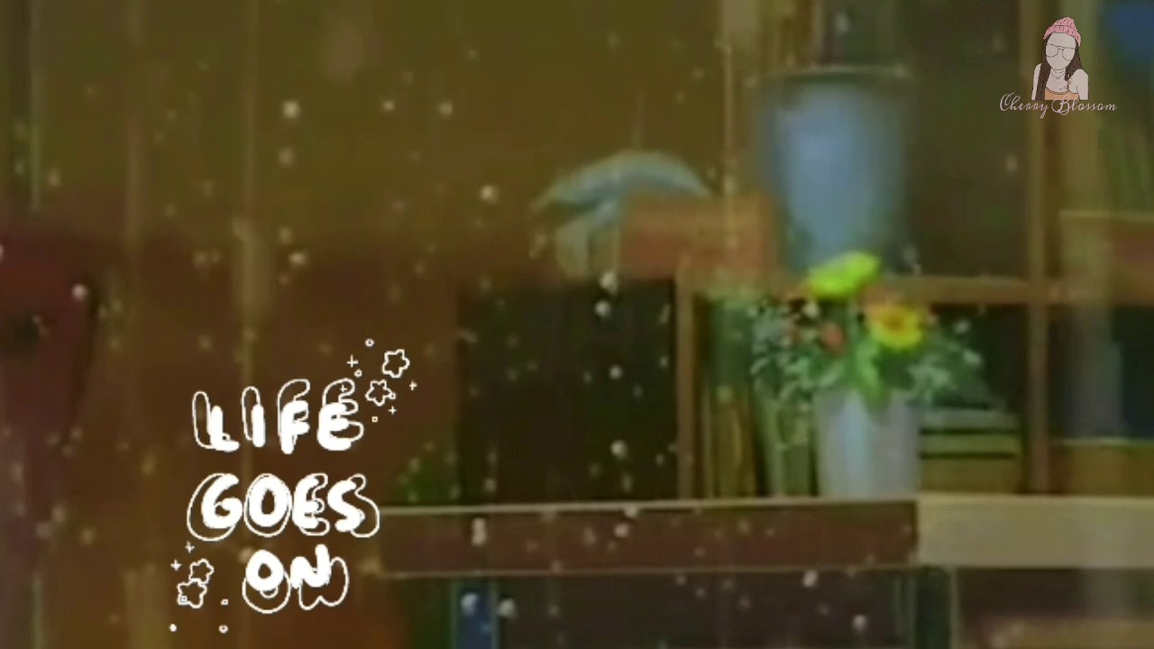 Life Goes On by BTS || Piano with rain sound ||