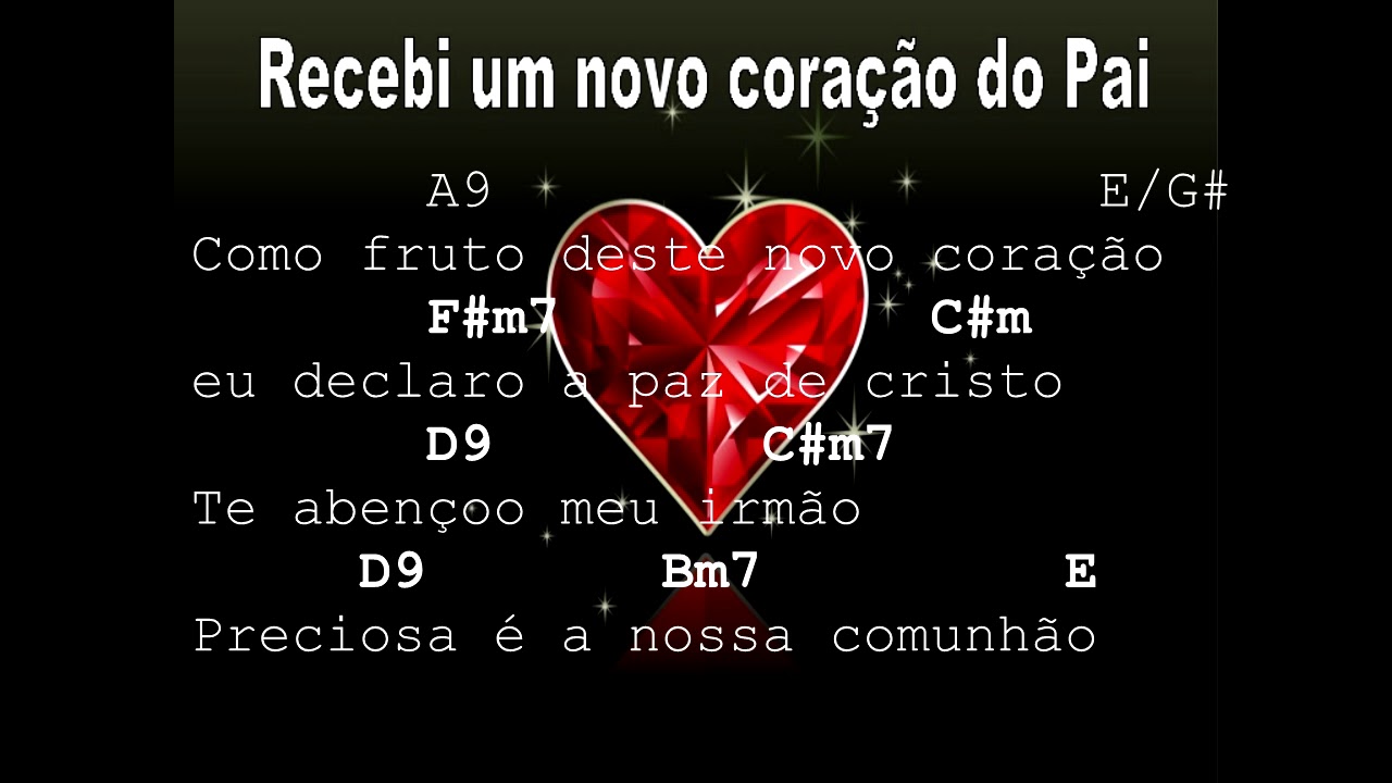 Cifra, Letra e Musica - Marcos Góes - Recebi Um Novo Coração do Pai