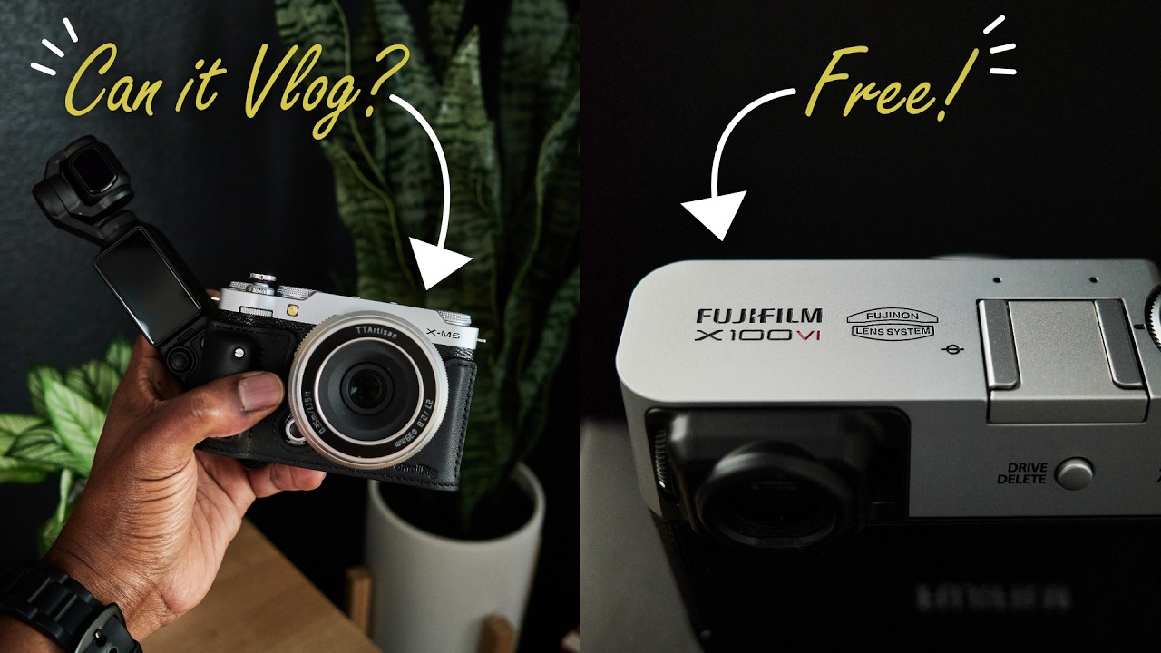 Fuji X-M5: Can it Vlog (vs DJI Pocket 3)? + How I Got a FREE Fuji X100VI