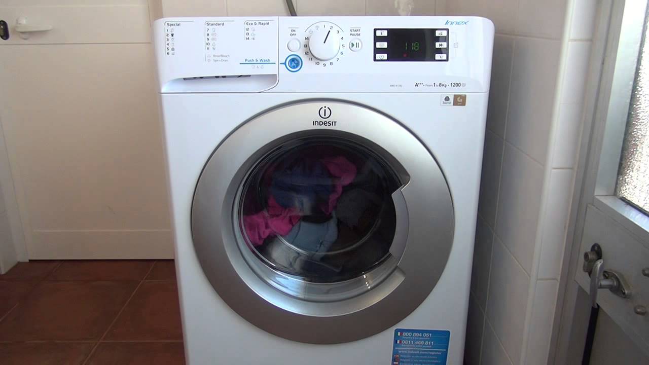 Configuração de tempo posterior, Máquina de Lavar Roupa Indesit INNEX XWE 81283X WSSS