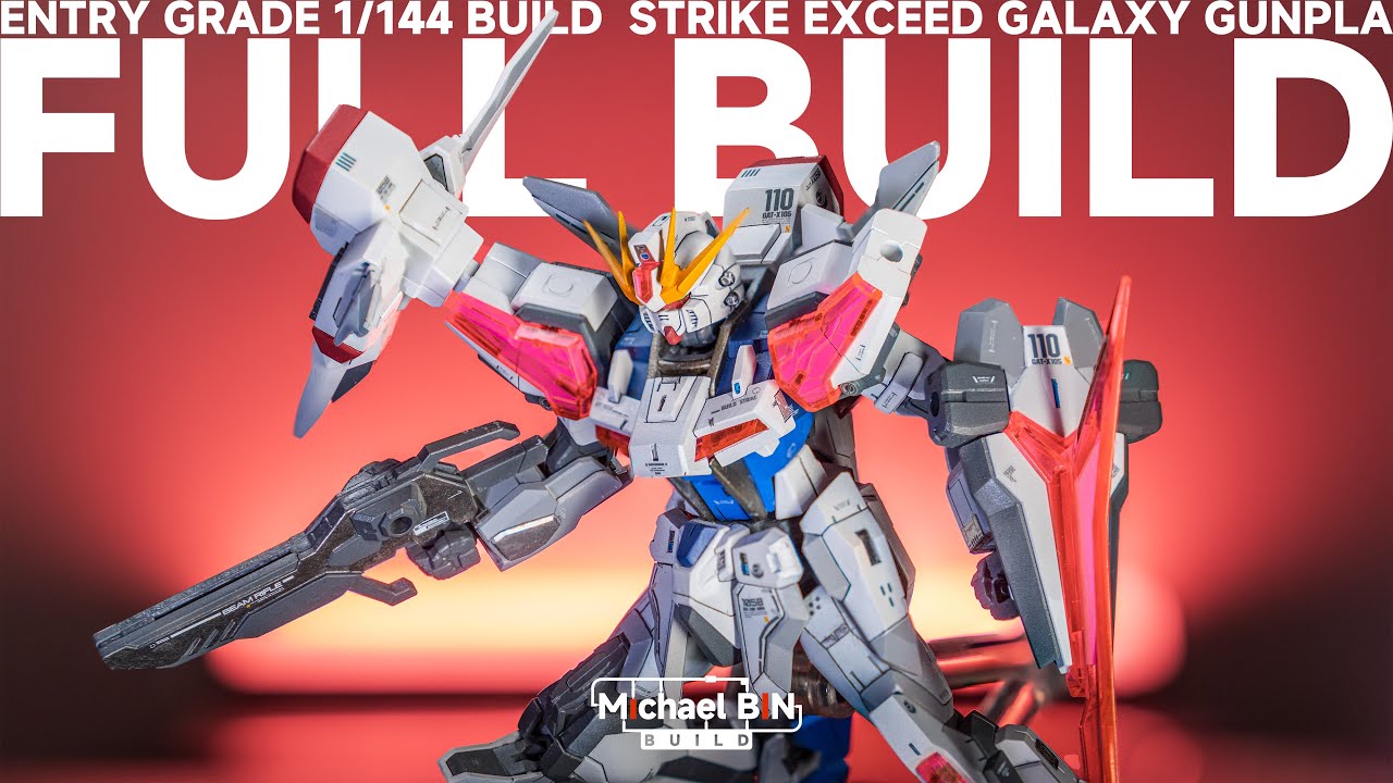 $10 - ENTRY GRADE GUNPLA Build Strike Exceed Galaxy Full Build | Speed Build | ASMR | 4K