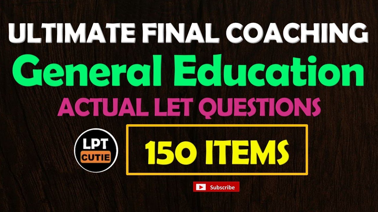 150 items ULTIMATE FINAL COACHING - GENED