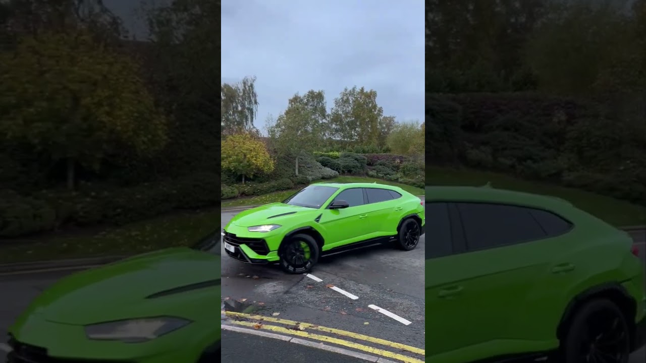 Lamboghini urus lime green PET Birmingham UK 🇬🇧 