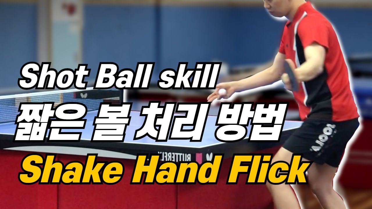 [탁구발전소] - 14강 쉐이크 짧은볼 플릭, shot ball skill