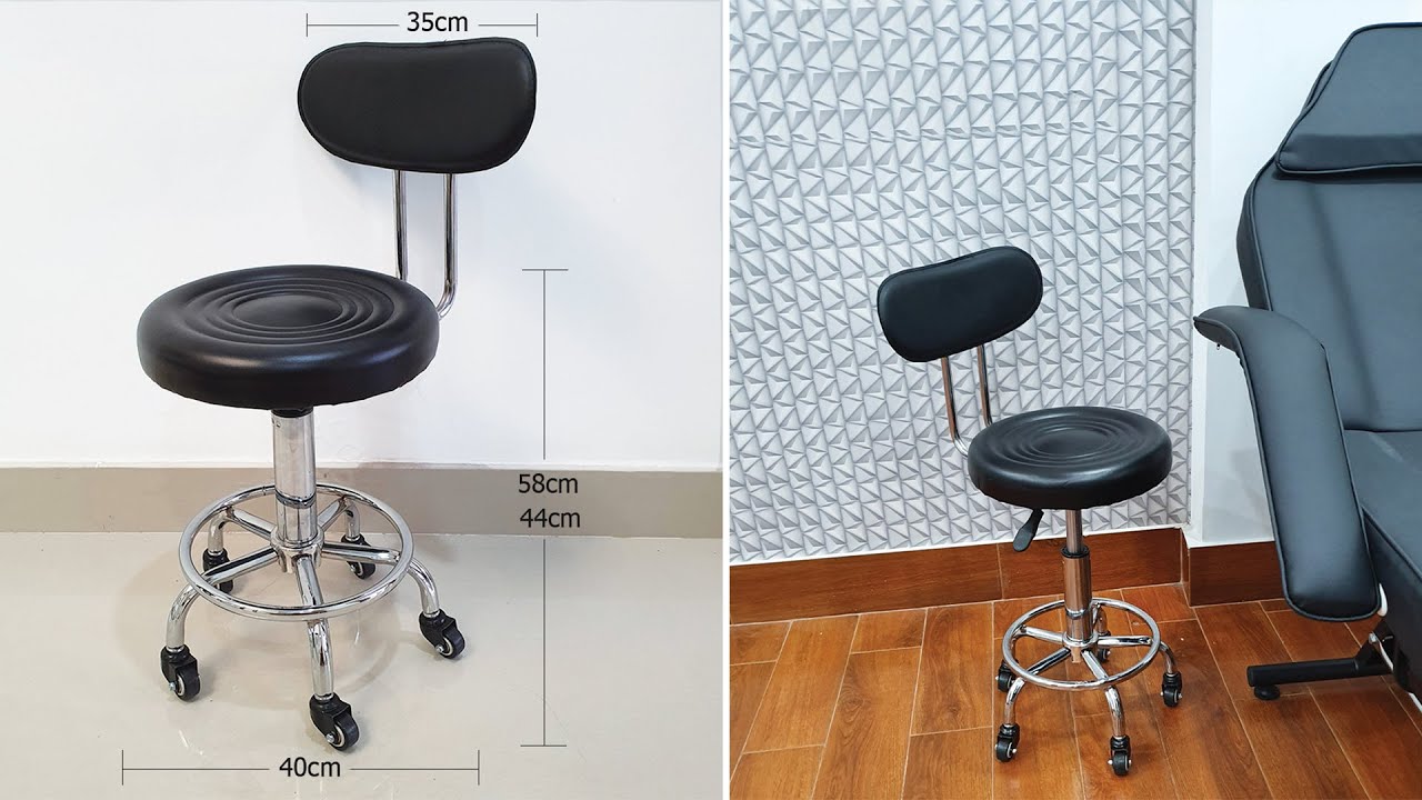 Sendora.vn - Hướng dẫn lắp ráp ghế xoay phun xăm, Spa có tựa