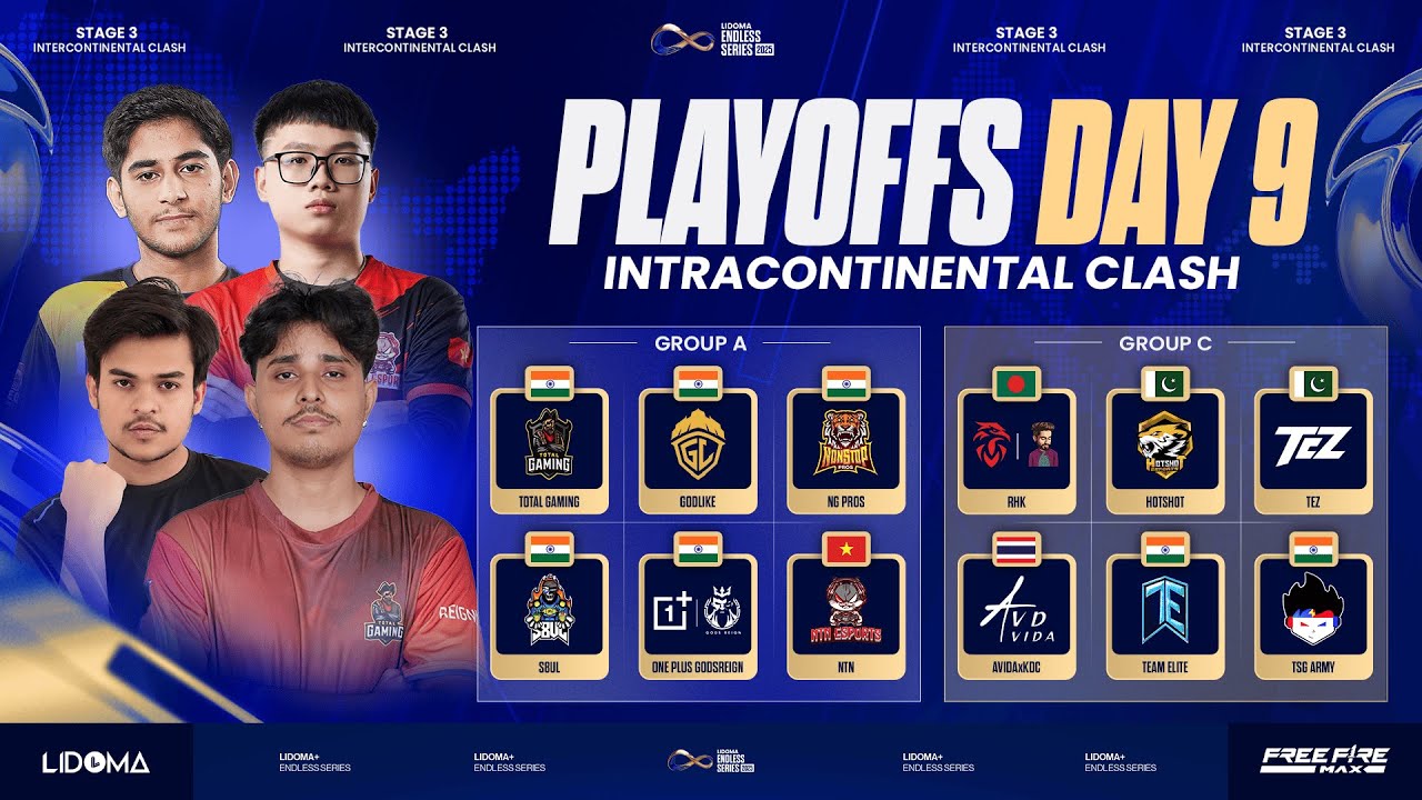 [HINDI] LIDOMA ENDLESS SERIES | INTRA CONTINENTAL CLASH | DAY 9 #TG #ELITE #TSG #RHK #HS #GODL #S8UL