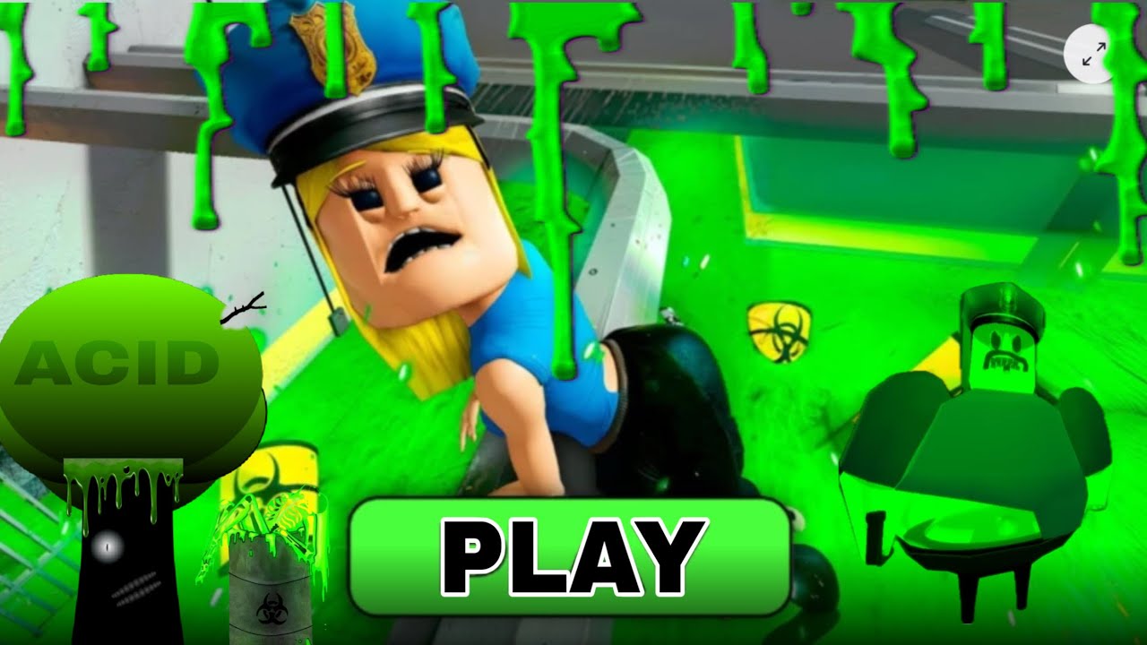 TOXIC ACID WOMAN PRISON RUN! (Obby) New Scary Roblox (#roblox #scaryobby)