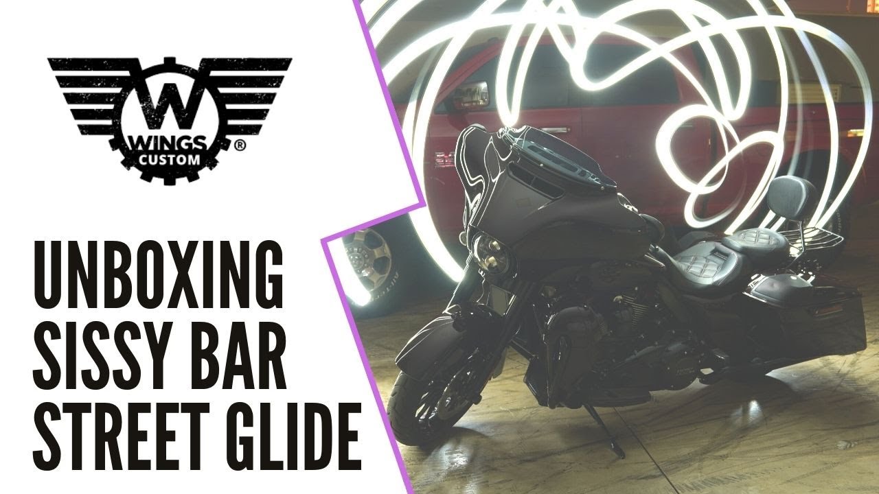 Unboxing e Instalação Sissy Bar Street Glide CVO (Wings Custom)
