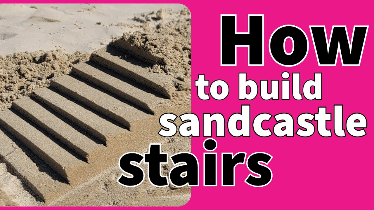 #sandcastle #building #stairs in 10 minutes