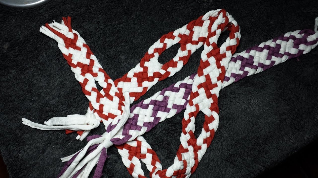 DIY:TRENZA DE OCHO CABOS PARA TRAPILLO